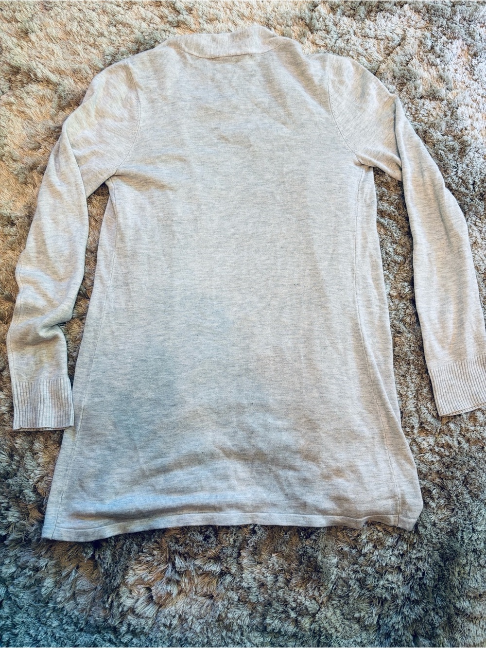 Cyrus Gray Open Front Longline Cardigan Sweater - Size S EUC - Picture 2 of 8